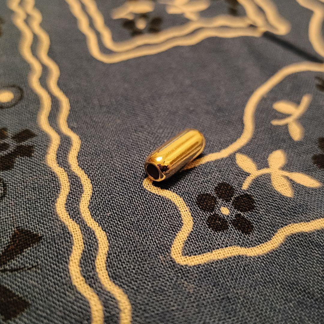 週末限定値下　パイプビーズ　ゴールド（18金）Creema職人様より購入