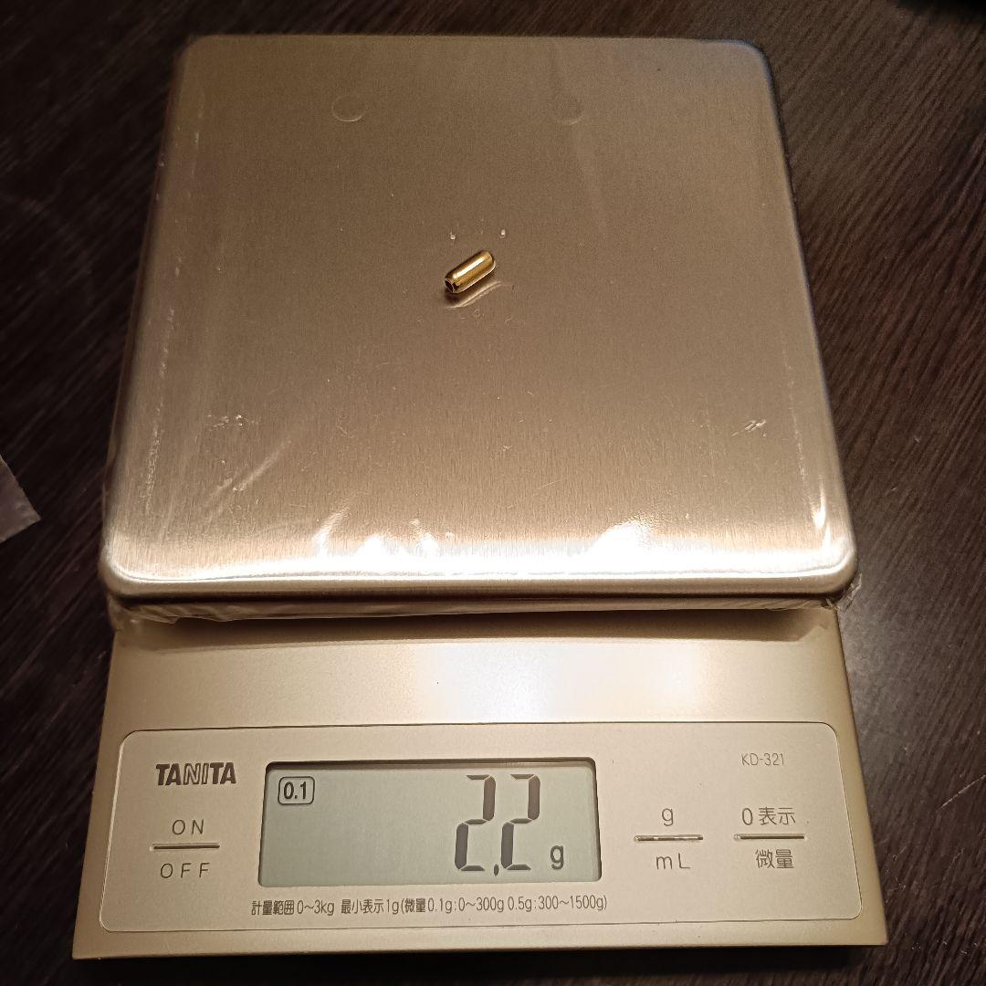 週末限定値下　パイプビーズ　ゴールド（18金）Creema職人様より購入