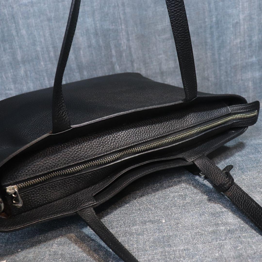 HERGOPOCH A4可 2way レザー トートバッグ ビジネス ブラック