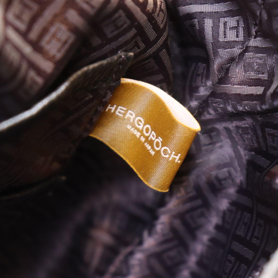 HERGOPOCH A4可 2way レザー トートバッグ ビジネス ブラック