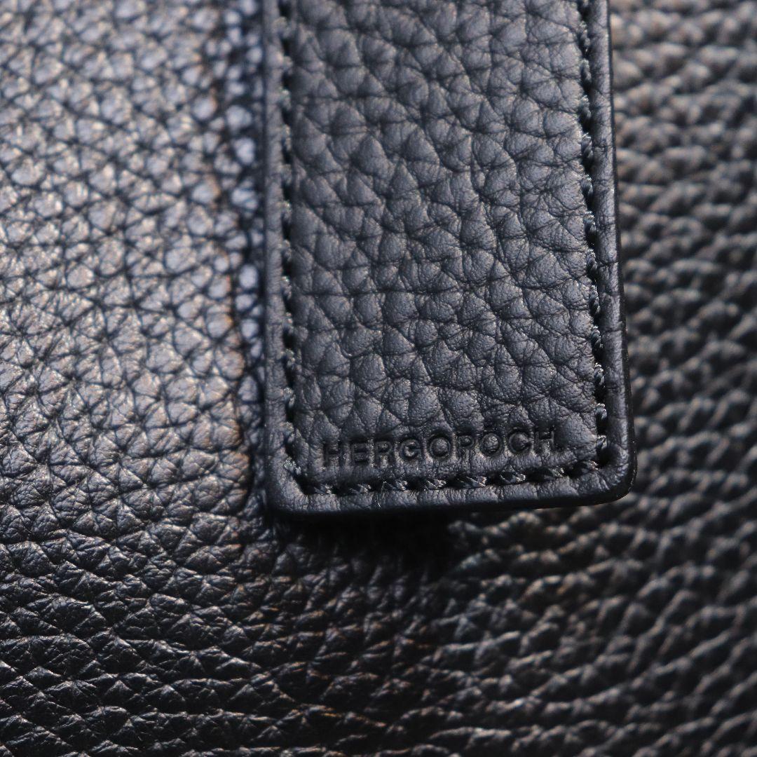 HERGOPOCH A4可 2way レザー トートバッグ ビジネス ブラック