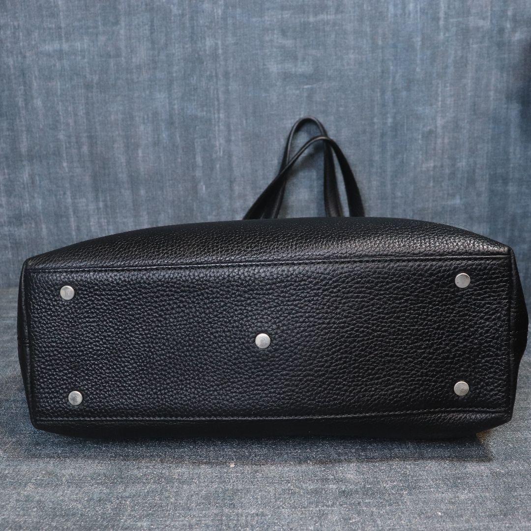 HERGOPOCH A4可 2way レザー トートバッグ ビジネス ブラック