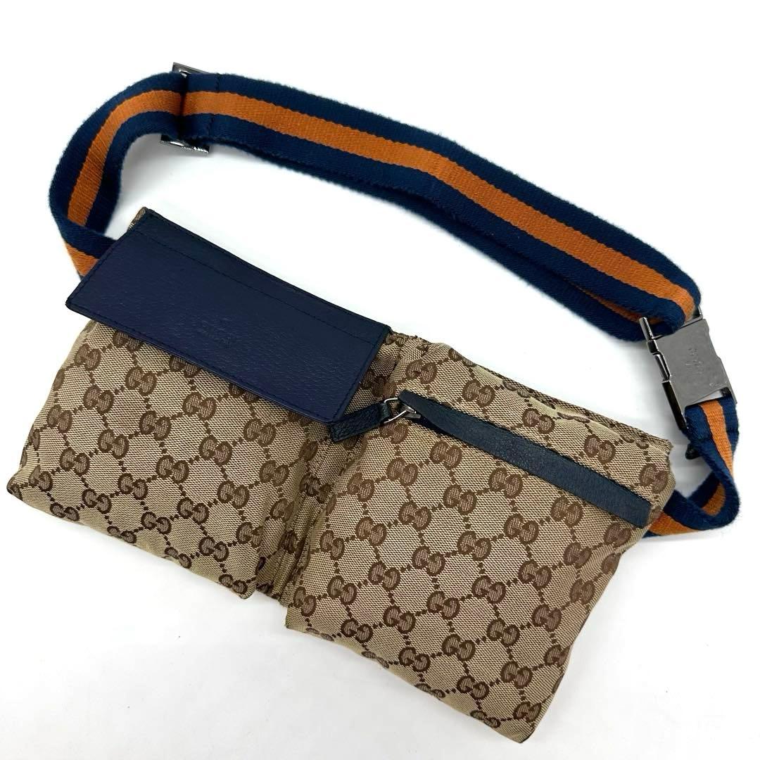 【極美品】GUCCI ボディバッグ シェリーライン GG キャンバス