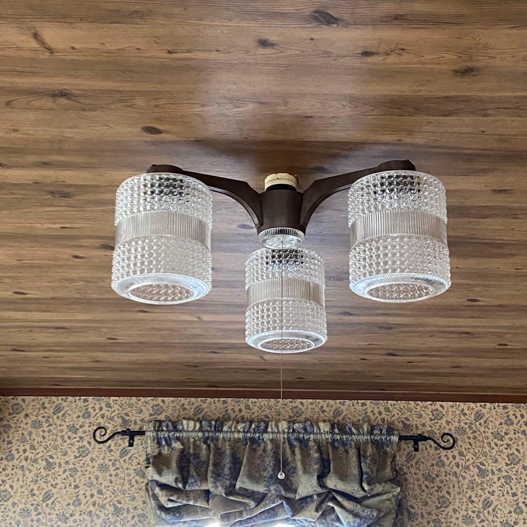 ビンテージ照明　シーリングライト　昭和レトロ　天井照明　単品使用が可能です