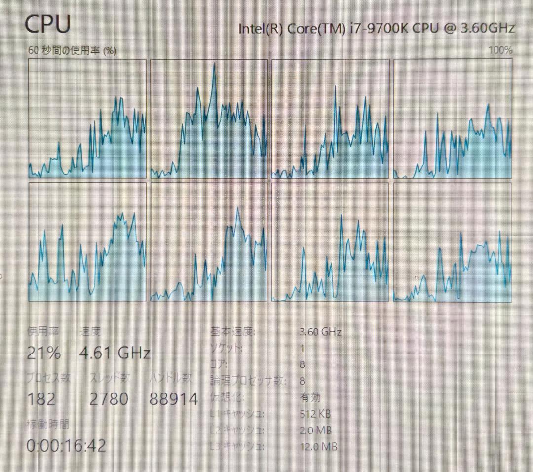 Core i7 9700K+ASRock Z390+8GB [動作確認済み]