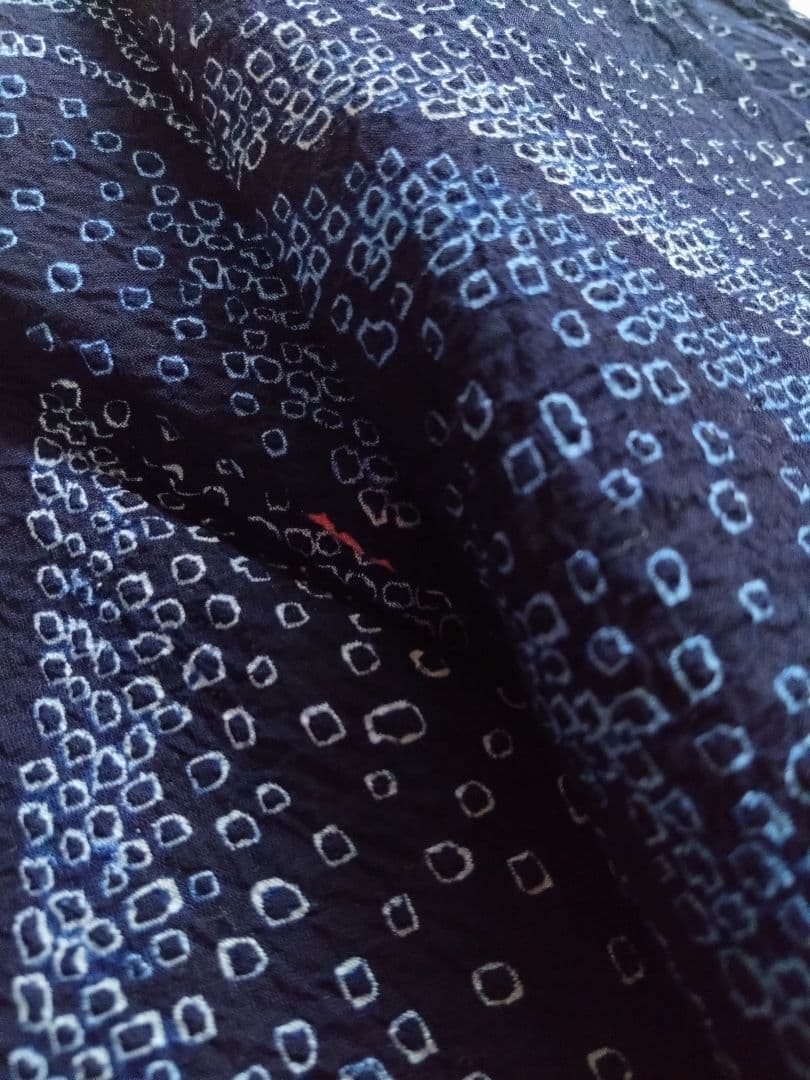 細かい絞りの浴衣・身丈160，裄丈65.5