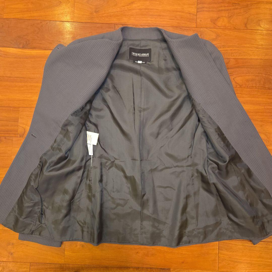 GIORGIO ARMANI アルマーニ セットアップ スーツ グレー 丈長め