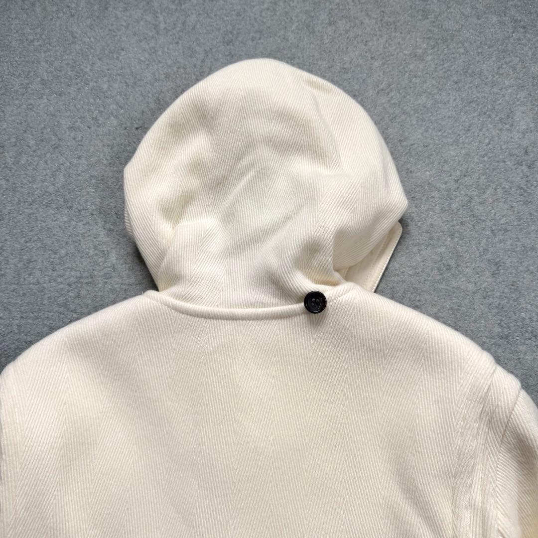 【美品】23区 ヘリンボーン ダッフルコート アイボリー 38