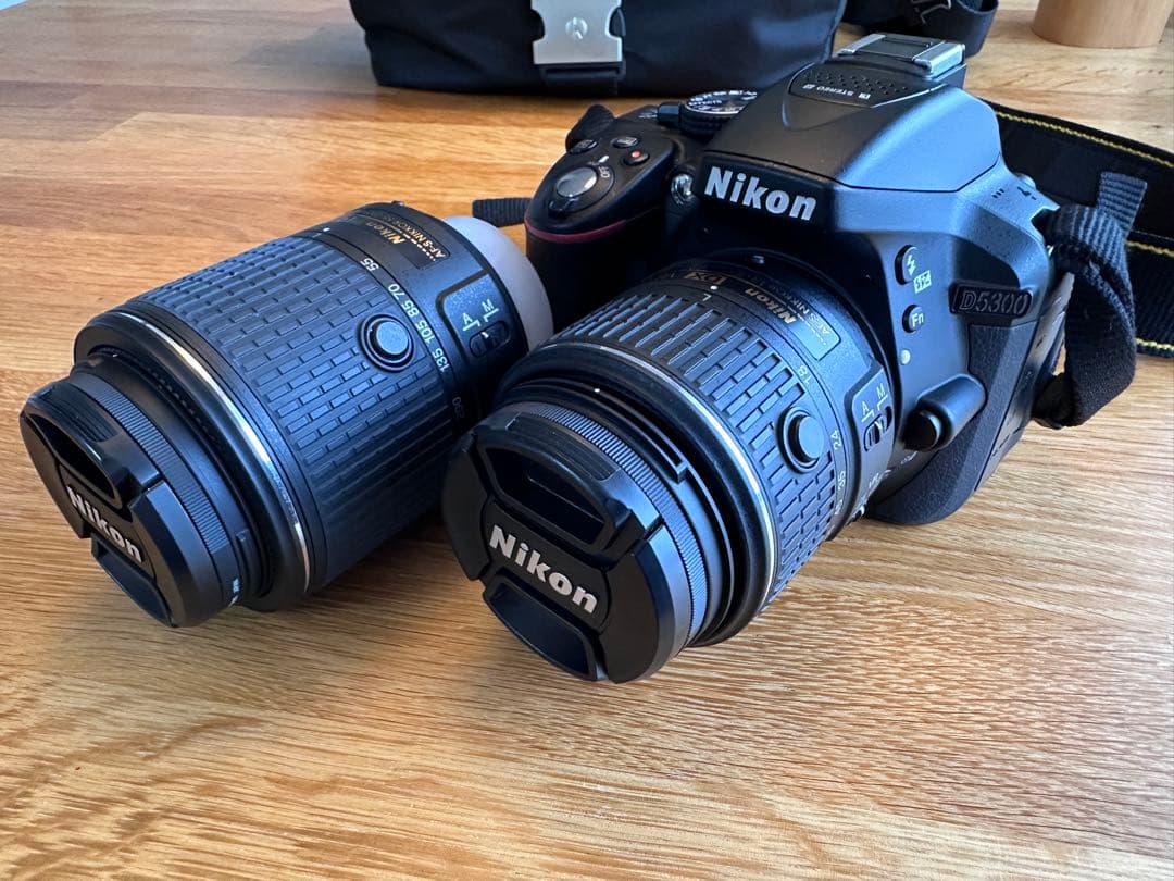 【箱、カメラバッグ付き】NikonD5300デジタル一眼レフカメラ レンズセット