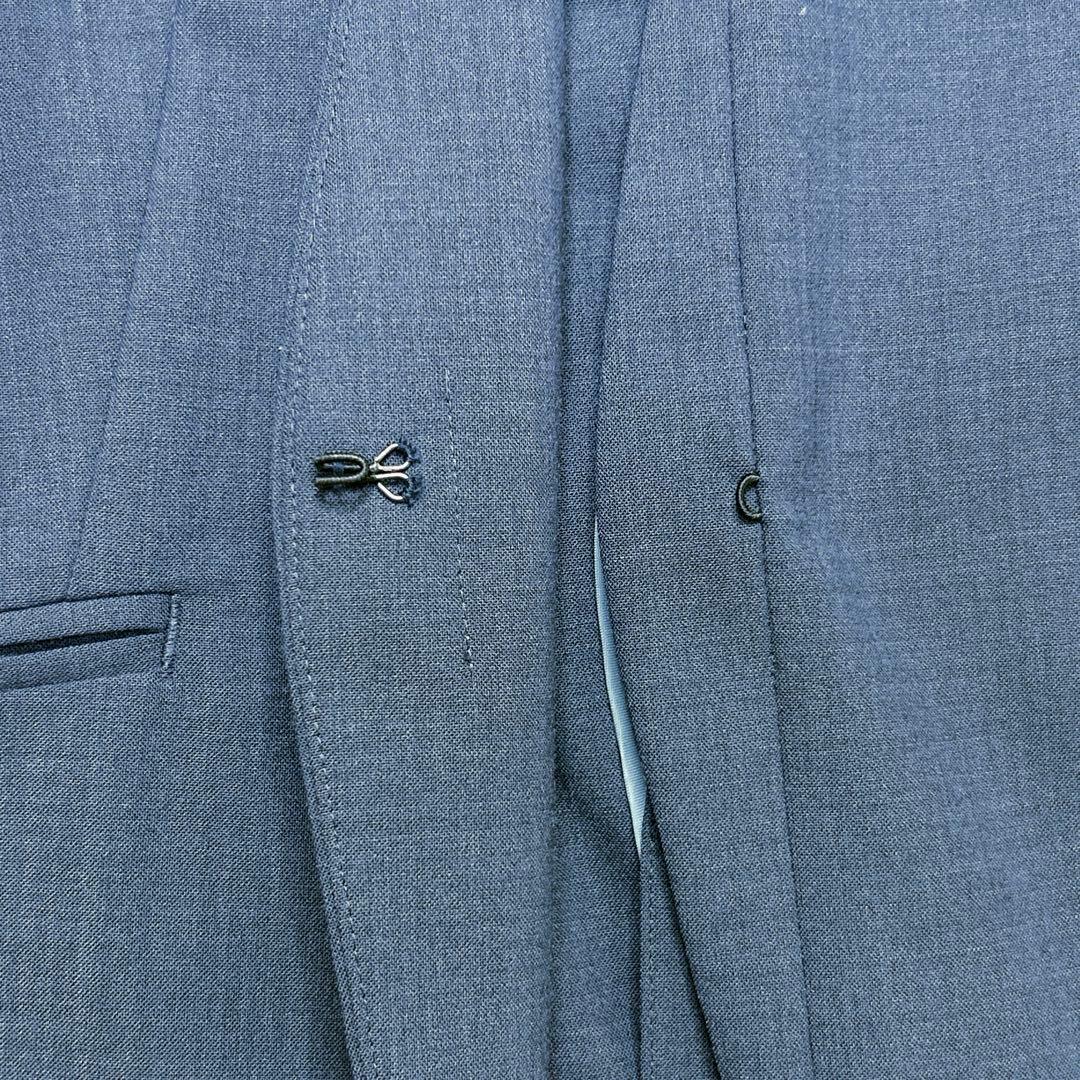 【美品】グリーンレーベルリラクシング ネイビー スーツ ノーカラー パンツ M