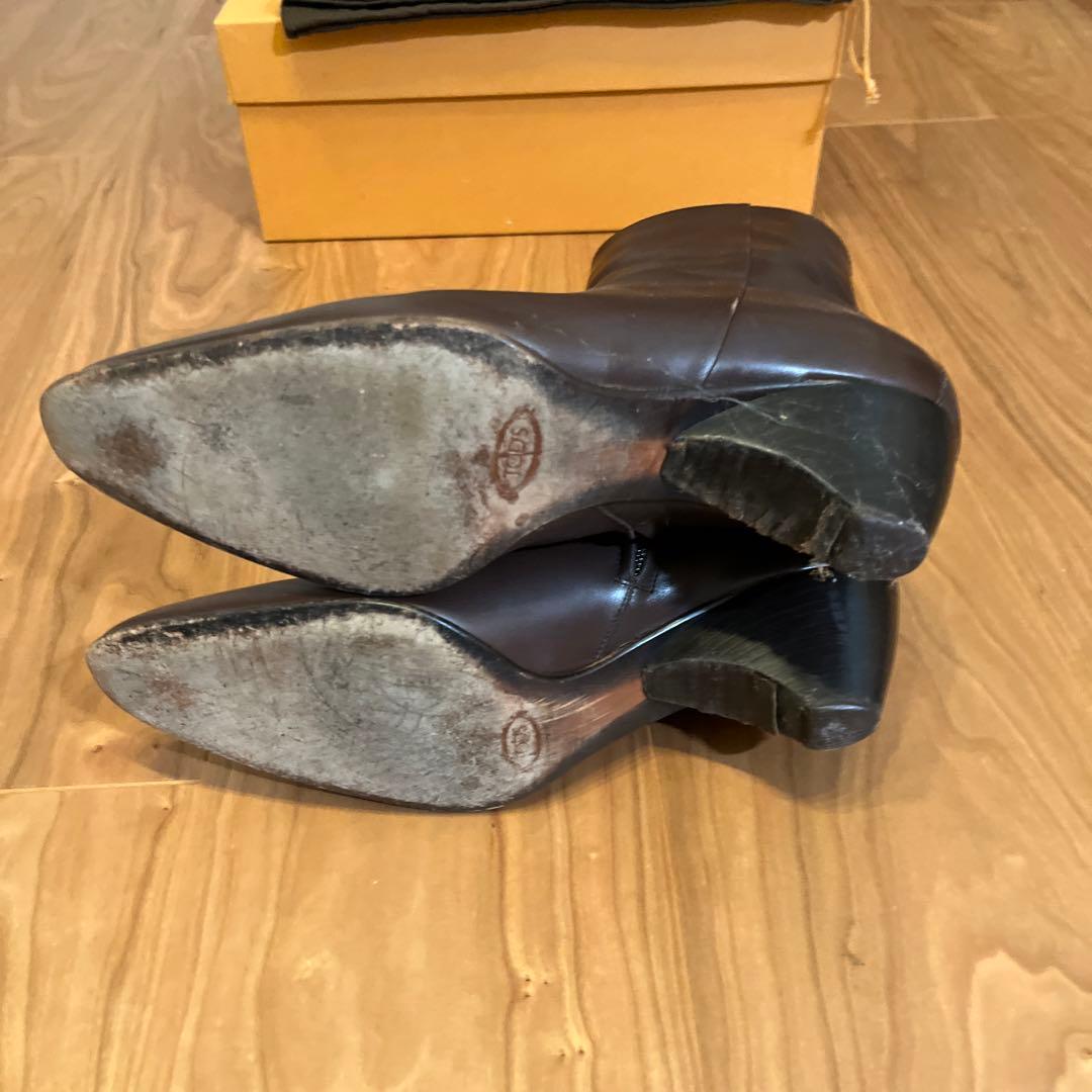 【美品】トッズ ショートブーツサイズ37
