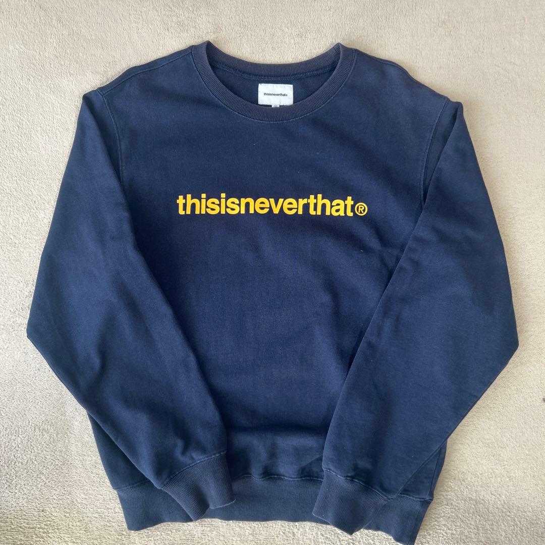 thisisneverthat ネバザ トレーナー スウェット ネイビー 紺