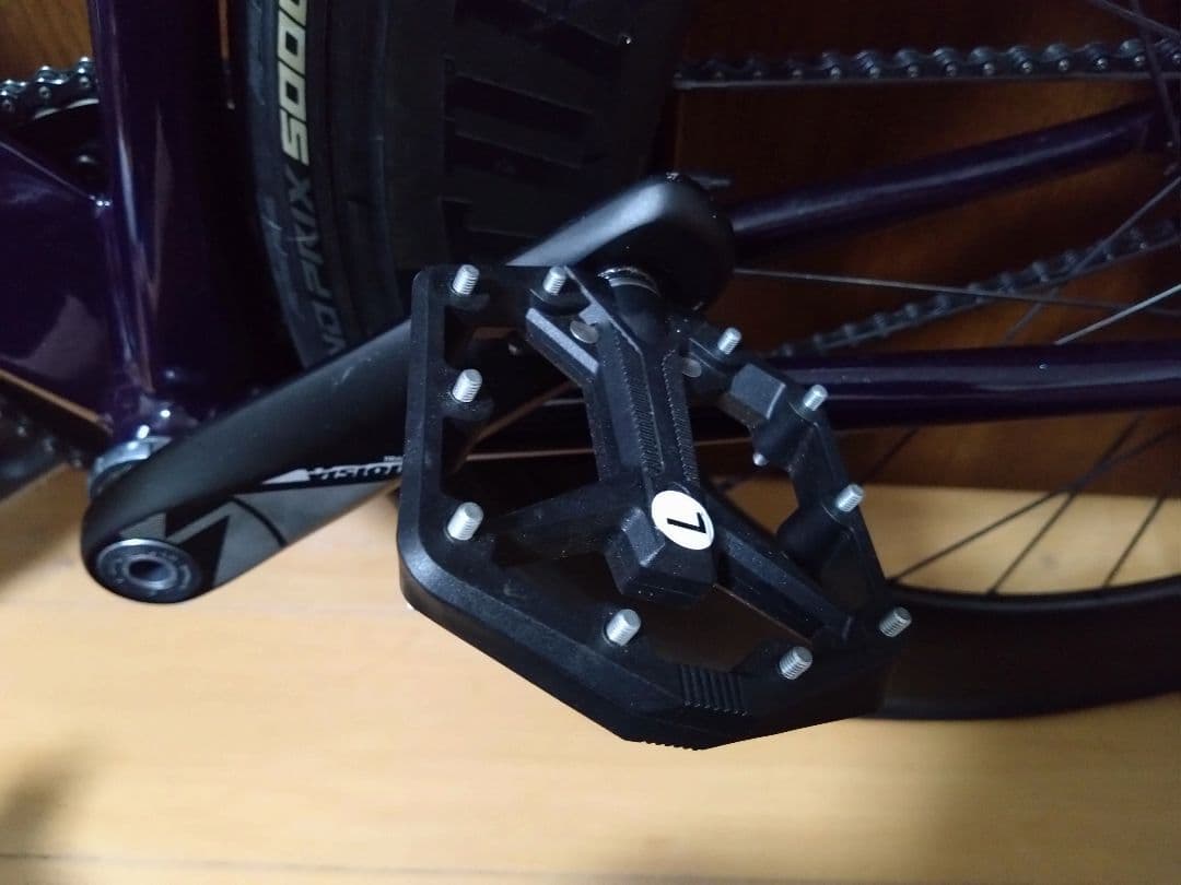 【猫富士様用：運賃込】LEADER735 ピストバイク マーブル×ラメ