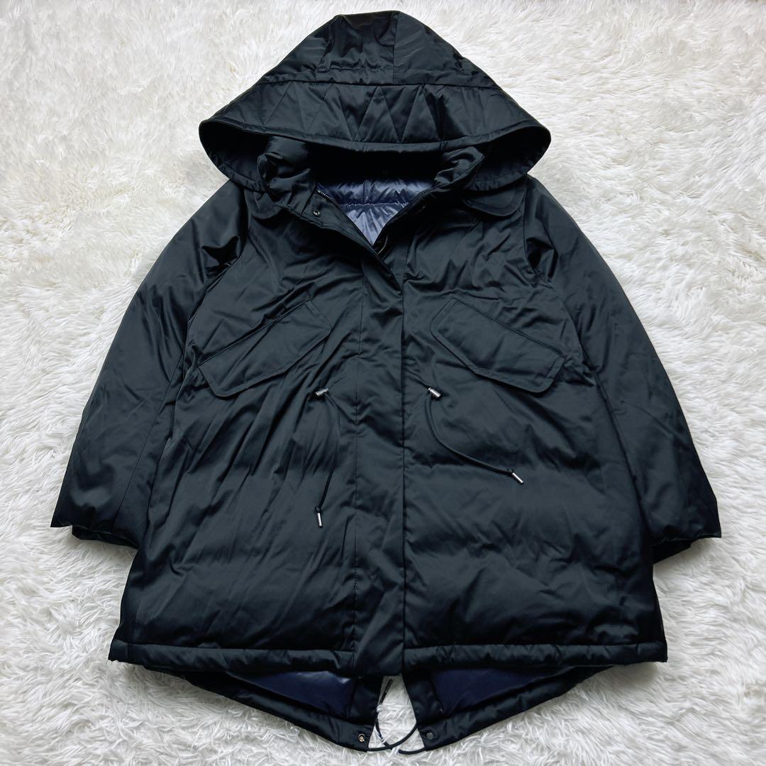 未使用級　人気完売　ユニクロ　プラスジェイ　ダウンショートコート　ブラック　L