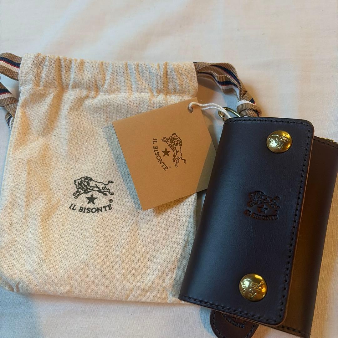 未使用　IL BISONTE イルビゾンテ キーケース レザー 本革 ブラウン