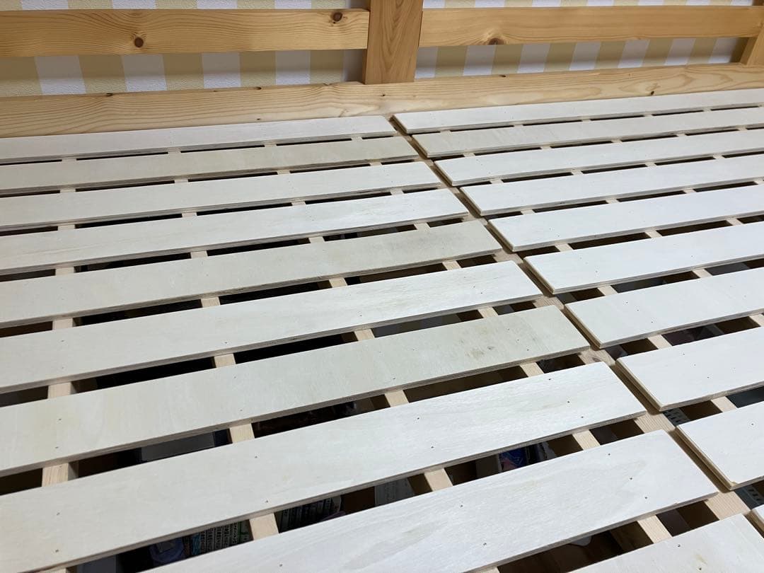 【福岡市 引取限定】ナチュラル木製ロフトベッド