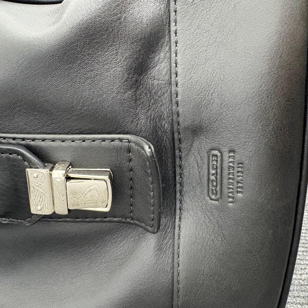 美品　コーチ　COACH F05404 ボストンバッグ　鍵付き　大容量　レザー