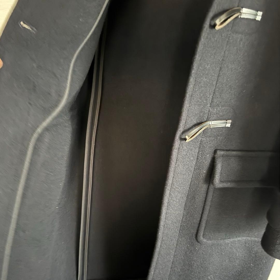 HYKE ハイク メルトンダッフルコート ブラック サイズ3