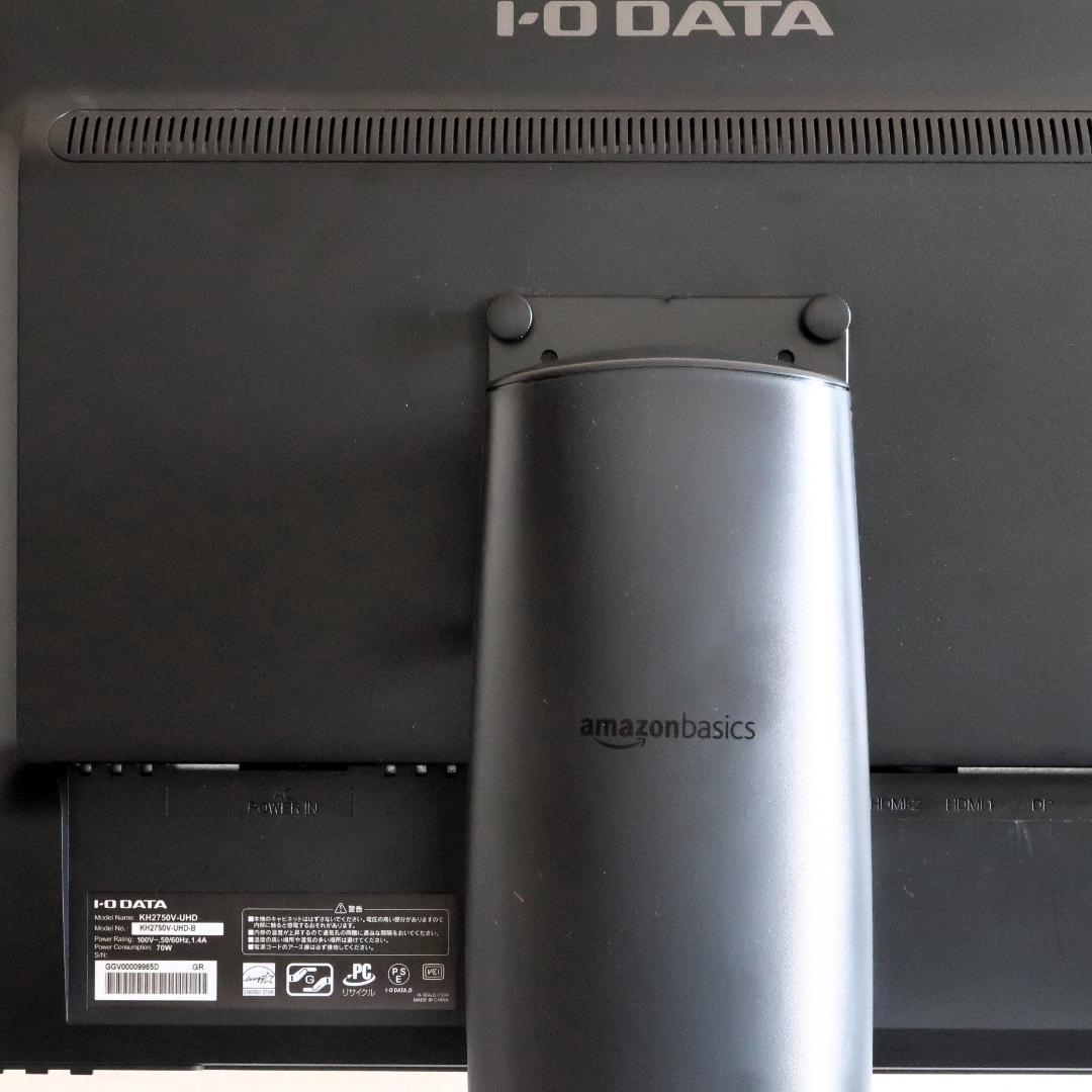 IOデータ 27インチ4Kモニター KH2750V-UHD