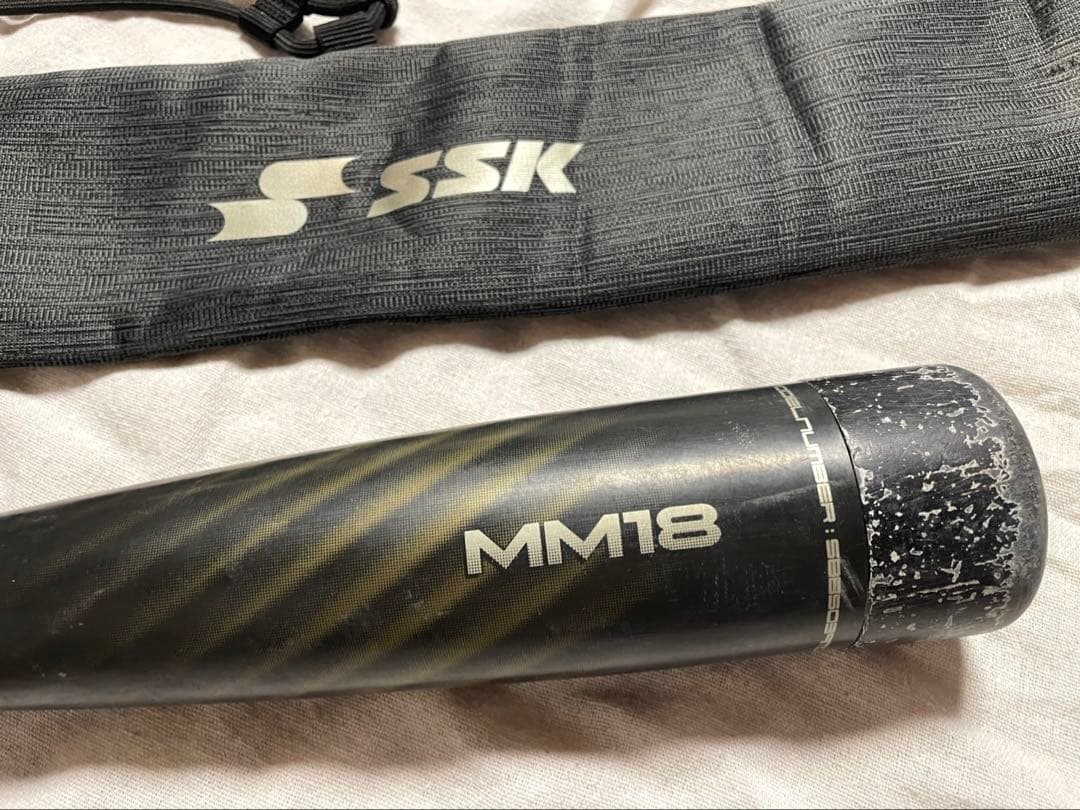 SSK MM18 軟式バット バットケース付き　イオミックグリップ