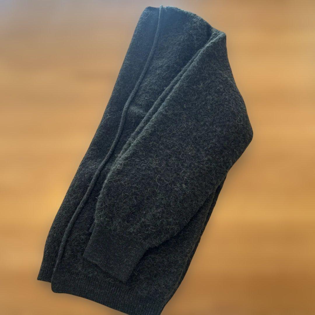 OUR 洗えるアルパカ混ふんわりニット