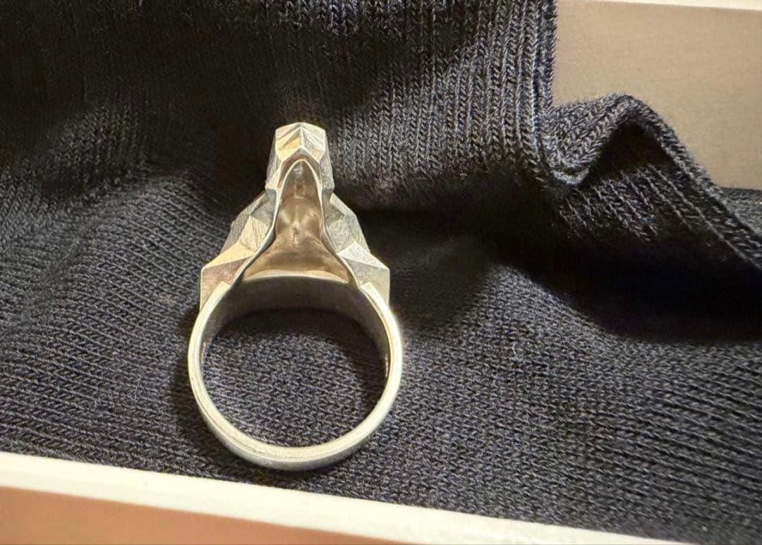 grayscale wolf ring silver925 18号