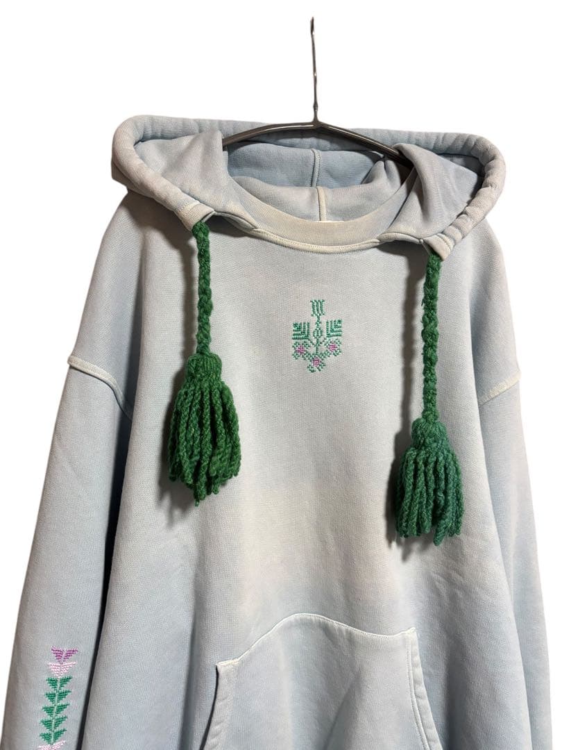 【希少】ADISH パレスチナ刺繍 パーカー \"Tatreez\" フェード L