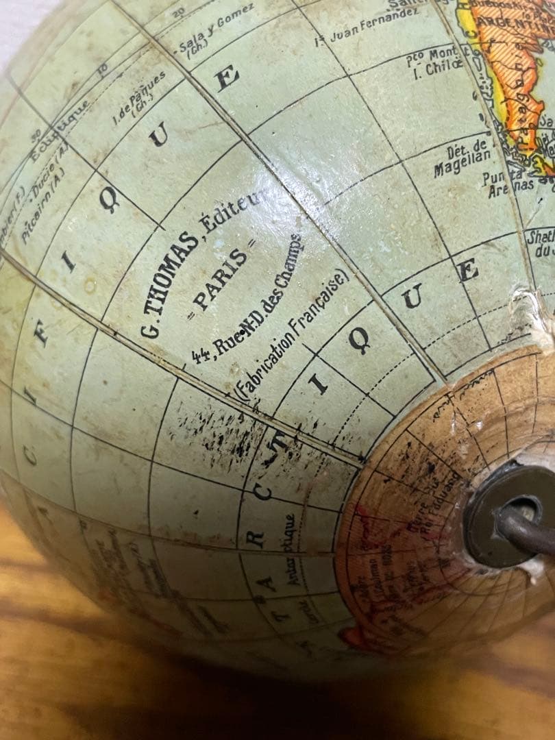 アンティーク地球儀フランス製1930〜40年代ヴィンテージ