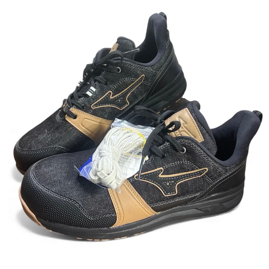 新品　ミズノ　安全靴 オールマイティLS2 11L デニム 27センチ　ブラック