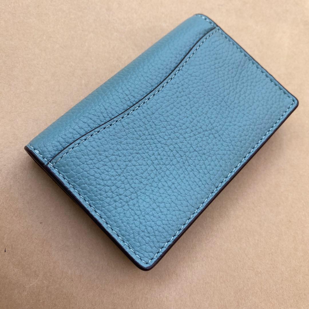 カードケース　定期入れ　名刺入れ　アクア
