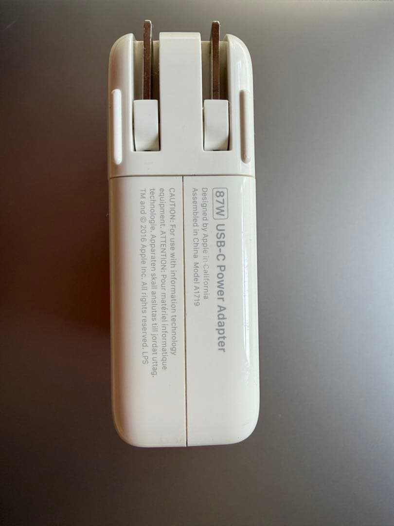 Apple純正 MagSafe 3ケーブル87W充電アダプタ A1719