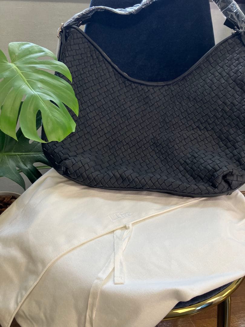 ◆新品未使用◆Llife COW LEATHER MESH BAG LIDNM