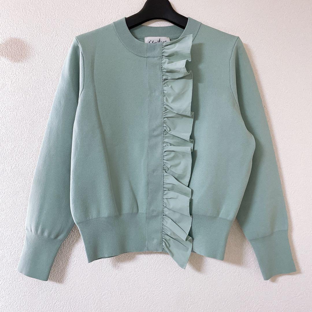 いちご様✨️l’heritage martinique タフタフリルカーディガン