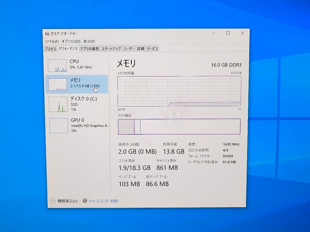corei5−4590 WIn11Pro SSD1TB メモリ16GB
