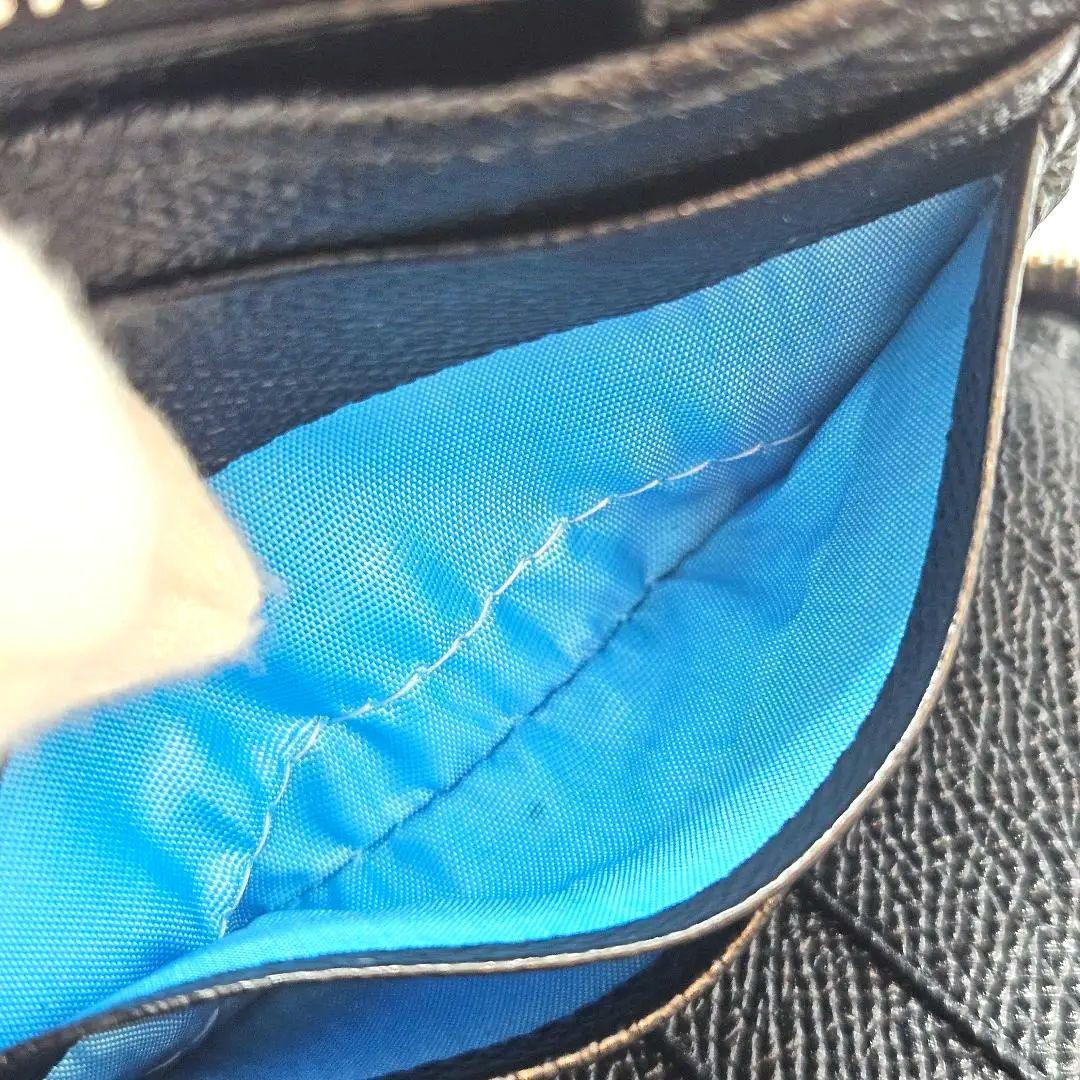 ブルガリ ラウンドファスナー オーガナイザー RFID 黒 サークルロゴ