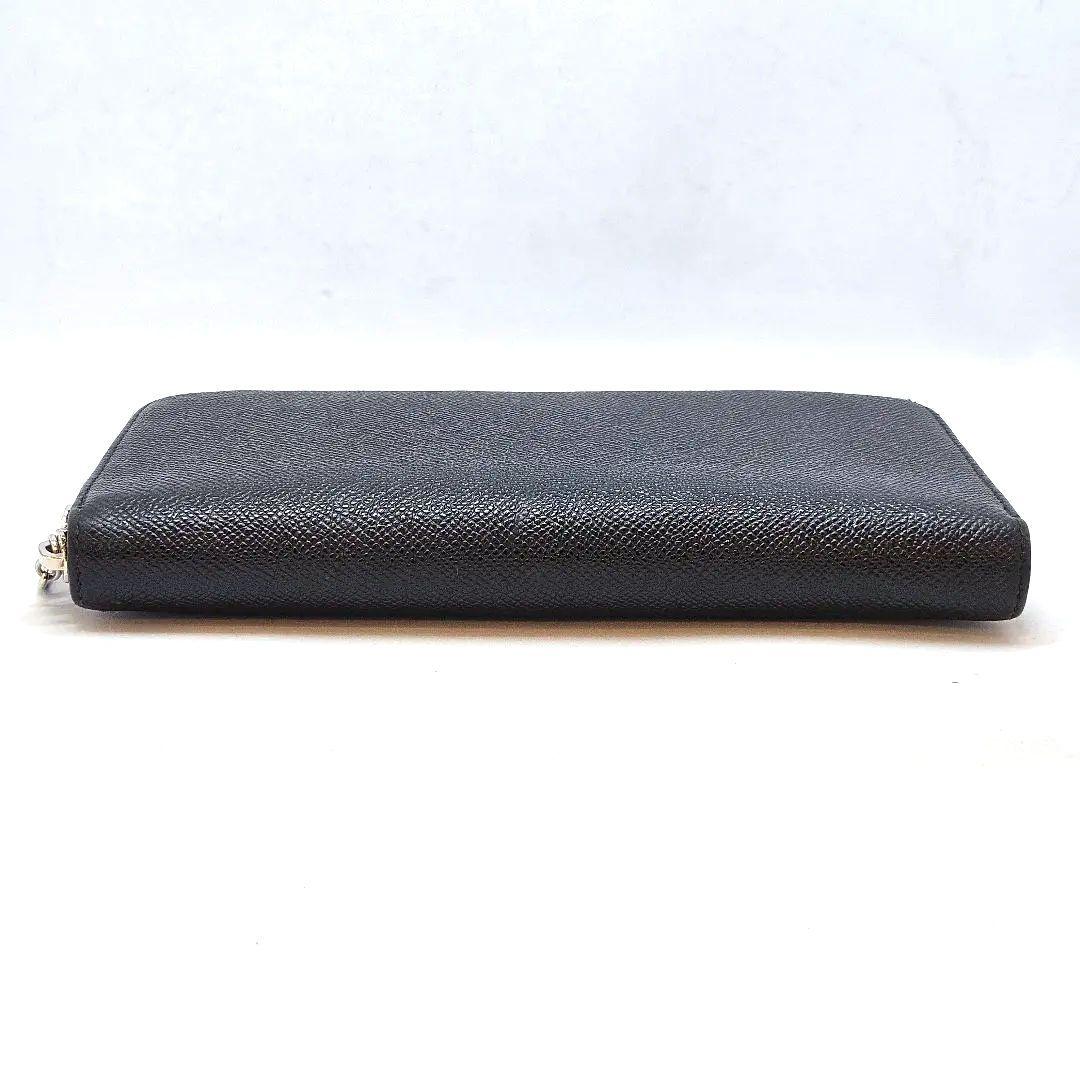 ブルガリ ラウンドファスナー オーガナイザー RFID 黒 サークルロゴ