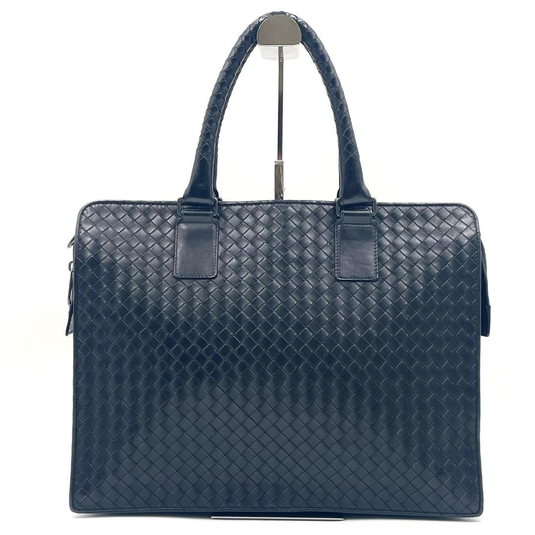 【極美品】ボッテガヴェネタ ビジネスバッグ ブリーフケース イントレチャート黒