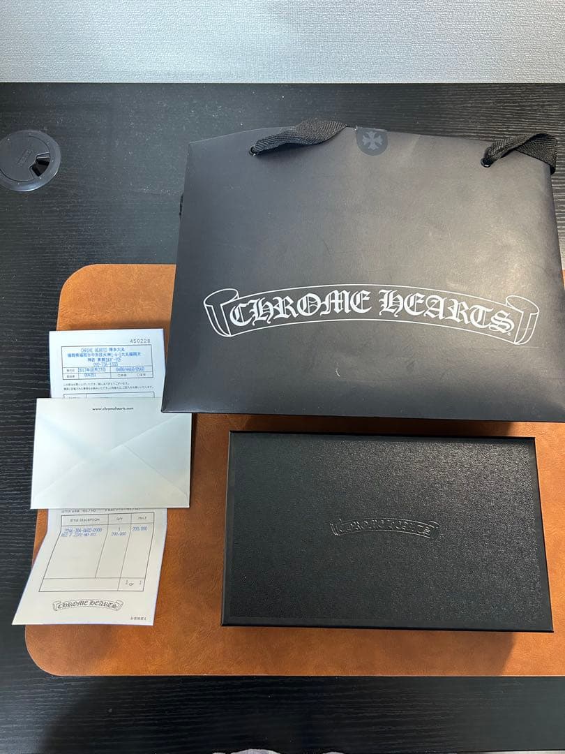 【インボイス原本付属】クロムハーツ　REC F ZIP PLANE 長財布