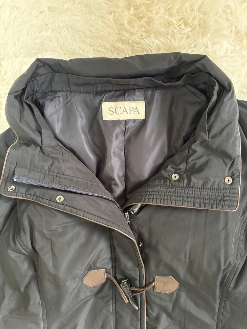 スキャパ　大きいサイズ　3wayロングダッフルダウンコート　フォックス　黒　46