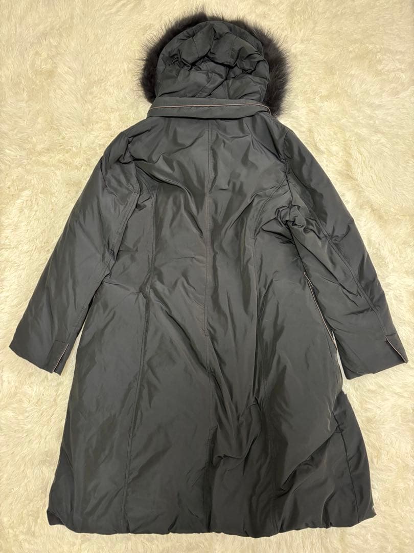 スキャパ　大きいサイズ　3wayロングダッフルダウンコート　フォックス　黒　46