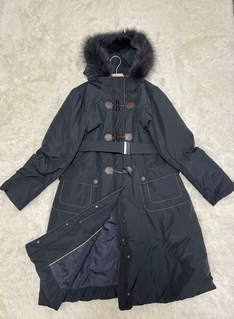 スキャパ　大きいサイズ　3wayロングダッフルダウンコート　フォックス　黒　46