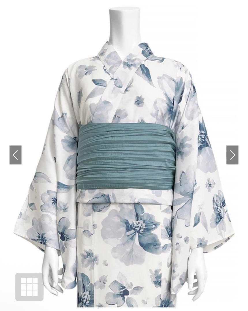 GRL 3点セット2Way水彩花柄浴衣セット fy027