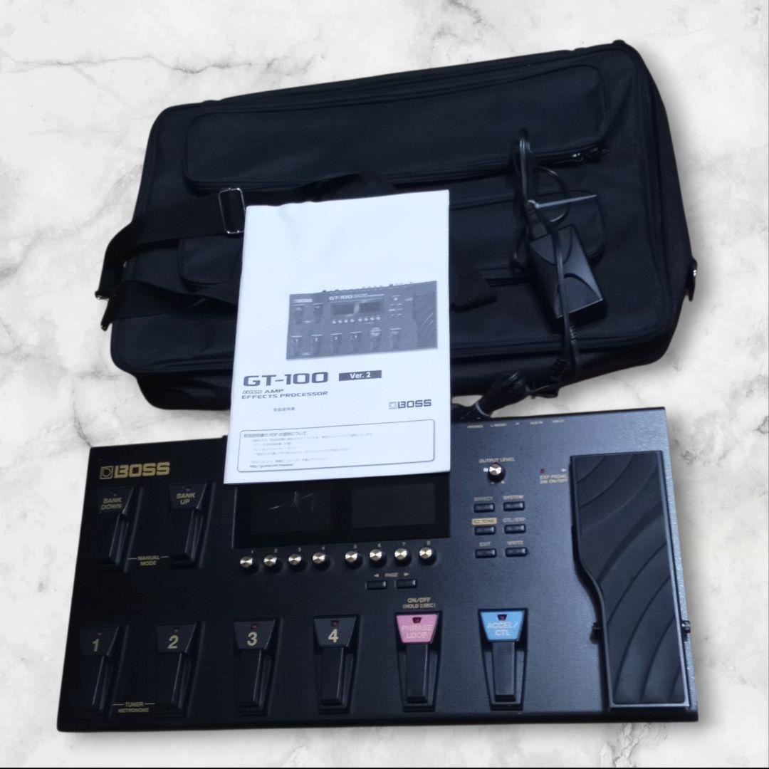 本日限定セール✨️BOSS GT-100 エフェクトプロセッサー　説明書　ケース
