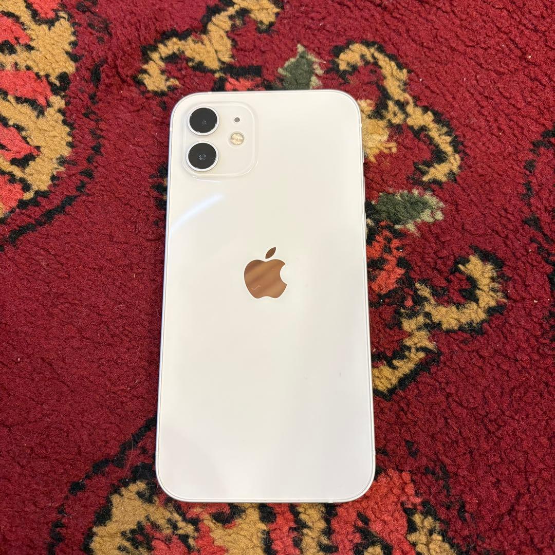 【状態良好】iPhone 12 ホワイト 64G バッテリー77% au購入品