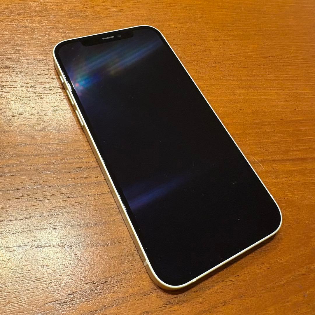 【状態良好】iPhone 12 ホワイト 64G バッテリー77% au購入品