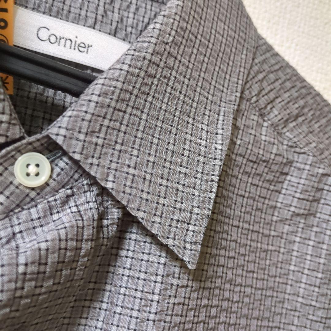 く*読様 25SS SILK SUCKER CHECK SHIRTS Mサイズ