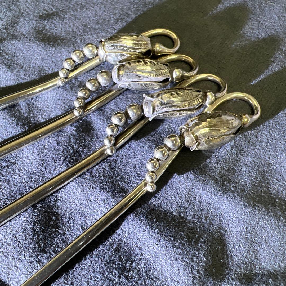 ジョージジェンセン　激レア　ブロッサムアイスティスプーンsterling925