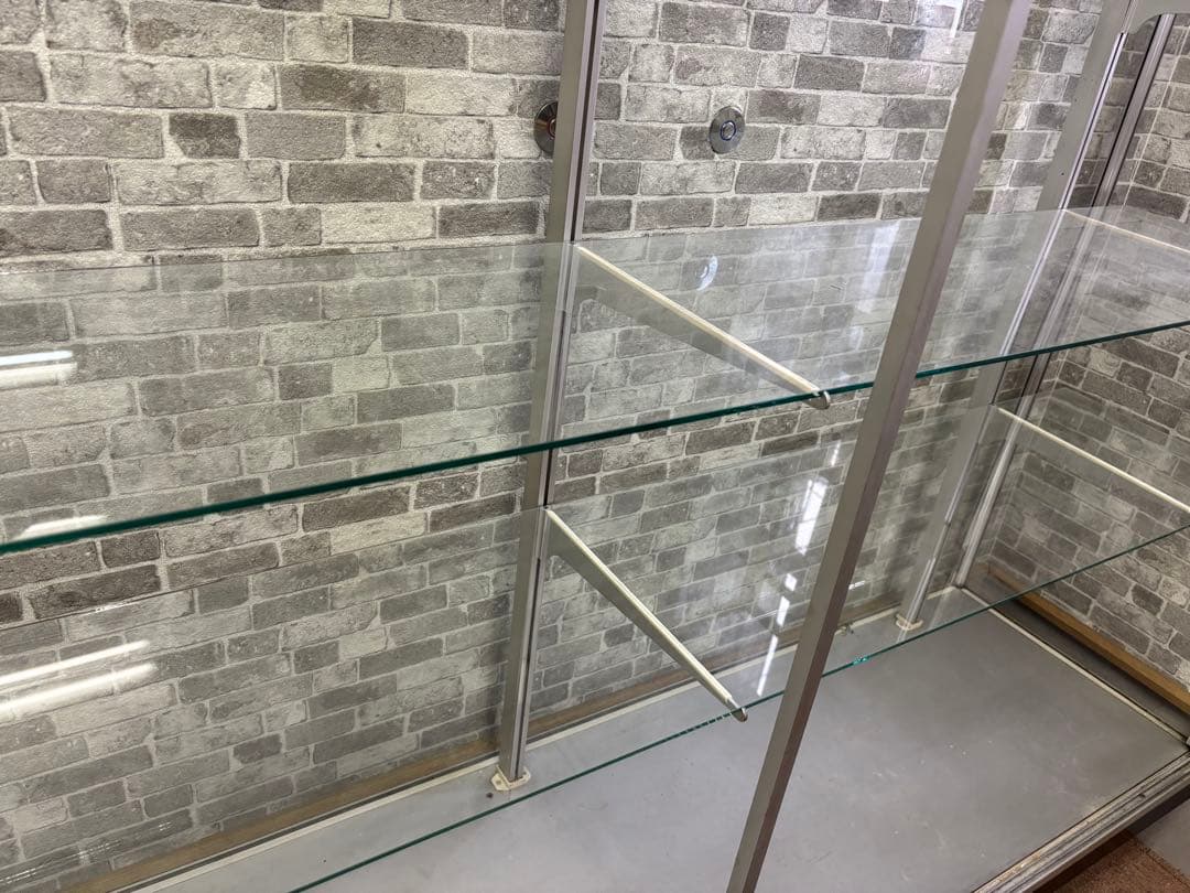 ガラス製ディスプレイケース 陳列棚 3段 大型