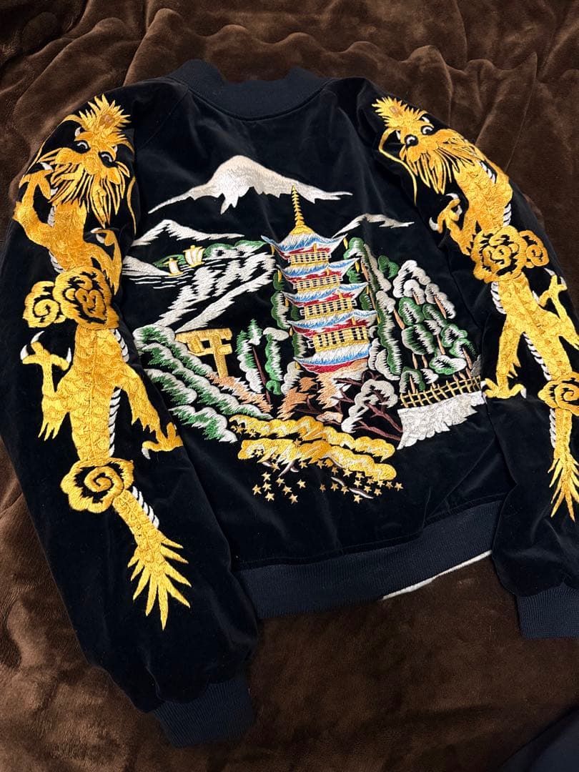 ２面用 別珍 Warehouse 龍富士 日本限定 スカジャン vintage