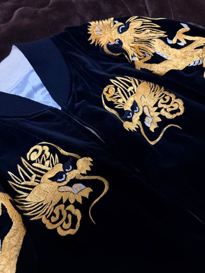 ２面用 別珍 Warehouse 龍富士 日本限定 スカジャン vintage